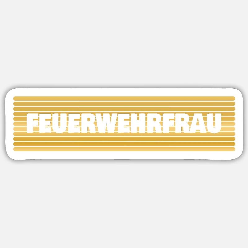 Cadeau pour pompier Sticker taille S (10 x 10 cm)