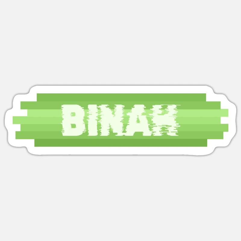 Idée cadeau Binah - Sticker taille S (10 x 10 cm) - blanc mat
