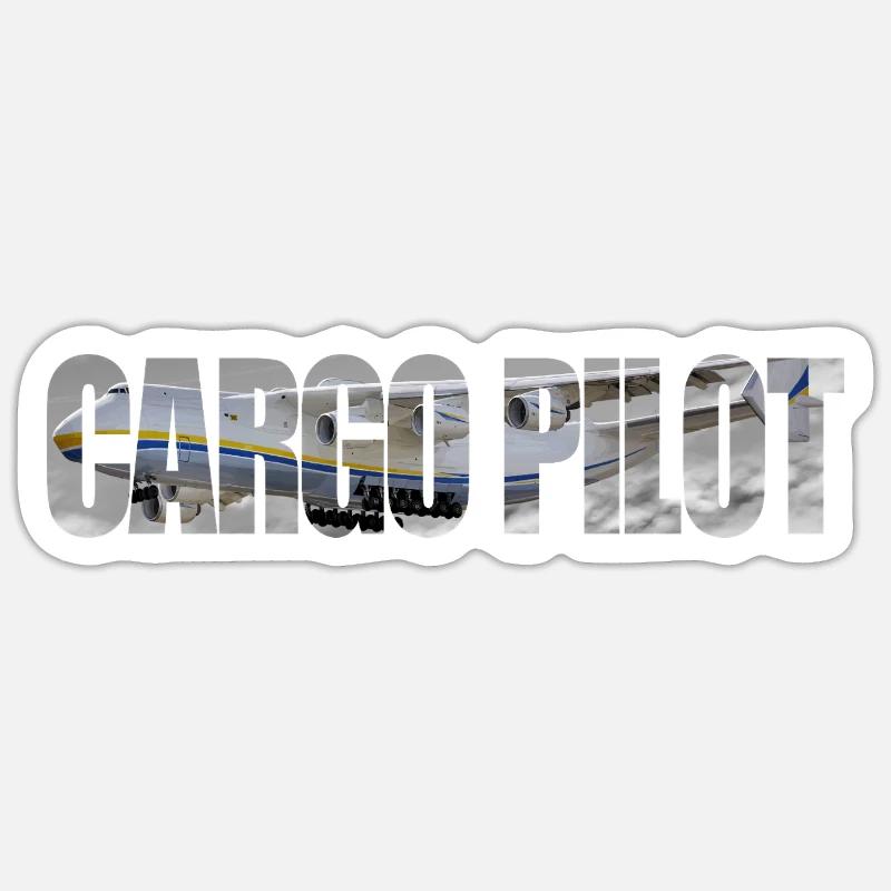 Cargo pilot An-225 Sticker size S (10 x 10 cm)