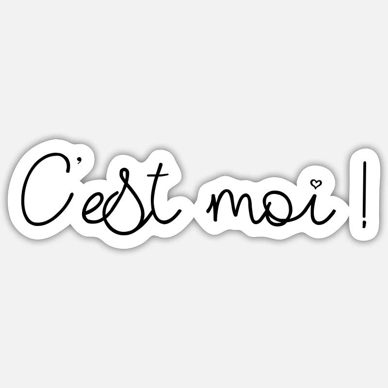 C'est moi ! - Sticker taille S (10 x 10 cm) - blanc mat