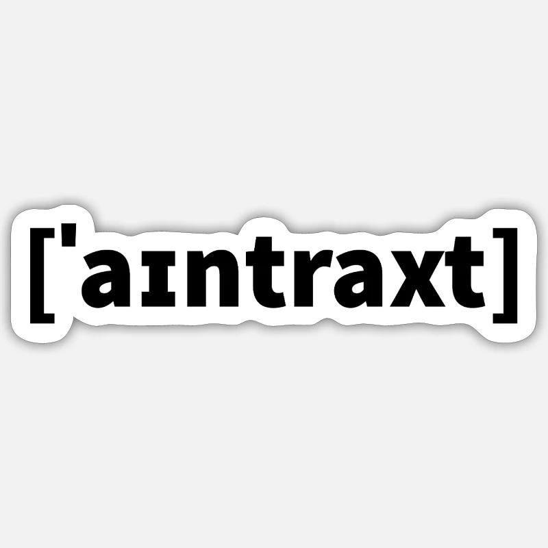 IPA Phonetics Eintracht - Sticker size S (10 x 10 cm) - white matte