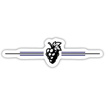 Grapes Symbol - Sticker size S (10 x 10 cm) - white matte - Front
