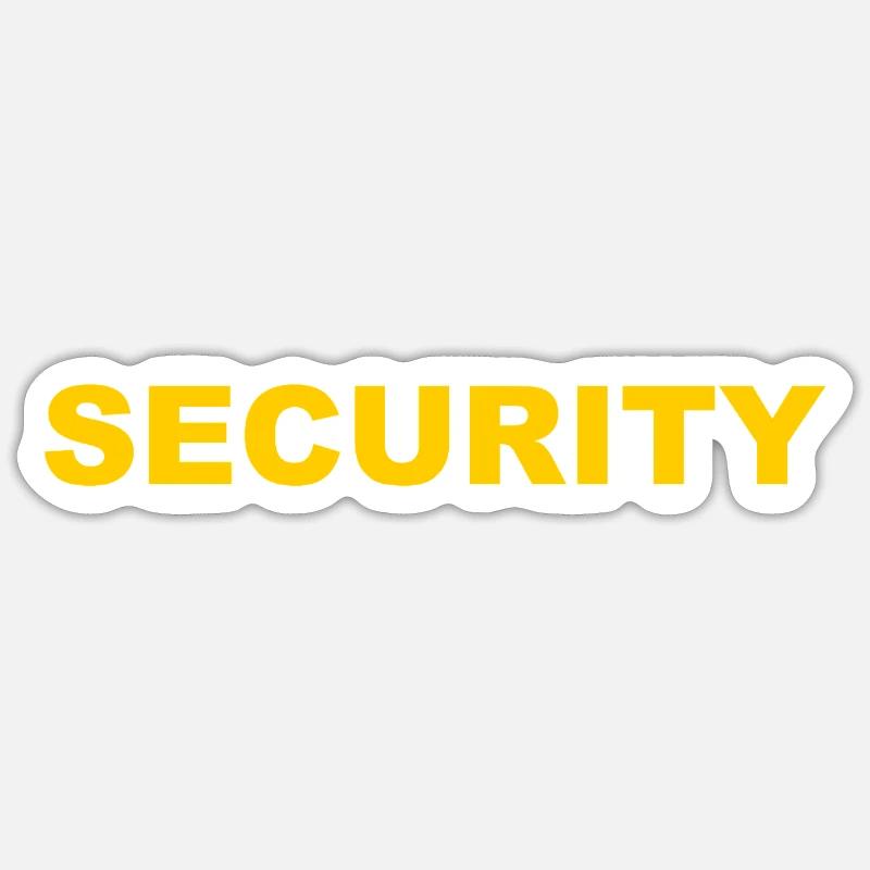Security - Security Service - Bouncer Sticker size S (10 x 10 cm)