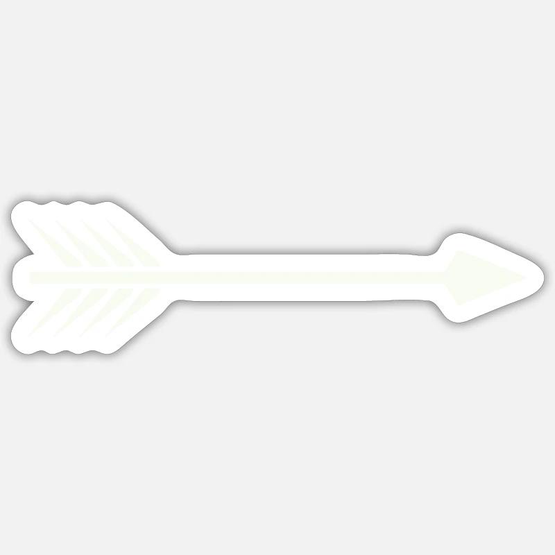 Arrow - Sticker size S (10 x 10 cm) - white matte