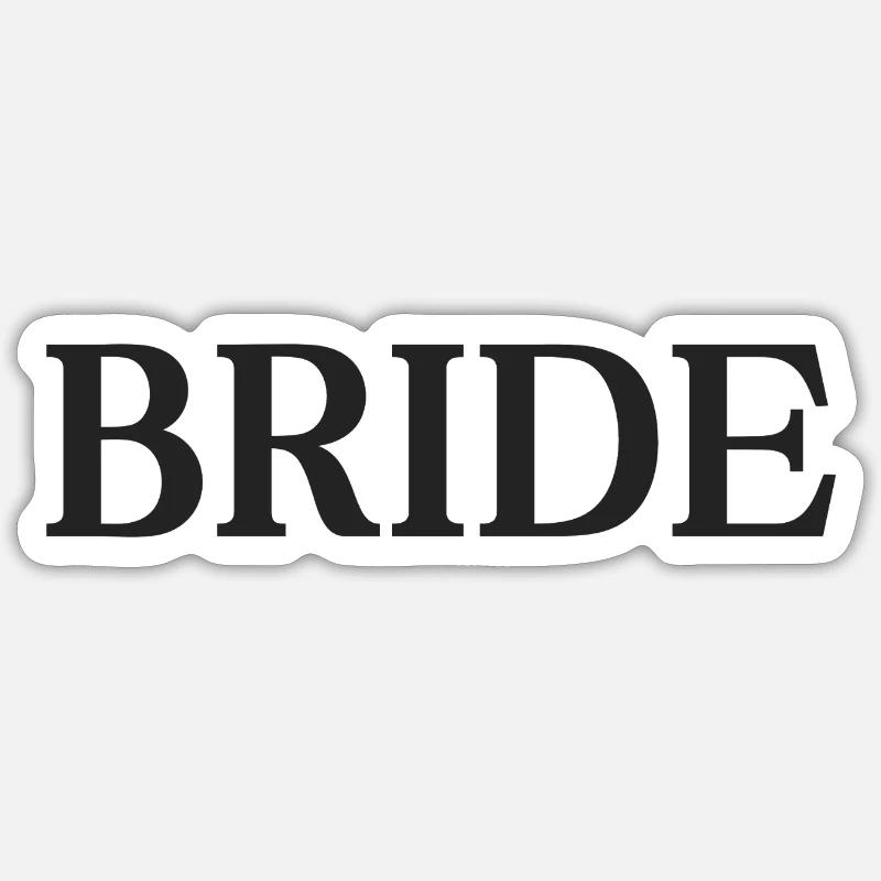 Braut Sticker Größe S (10 x 10 cm)