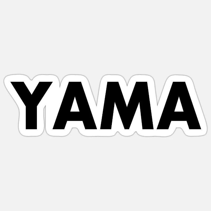 Yama - Sticker size S (10 x 10 cm) - white matte