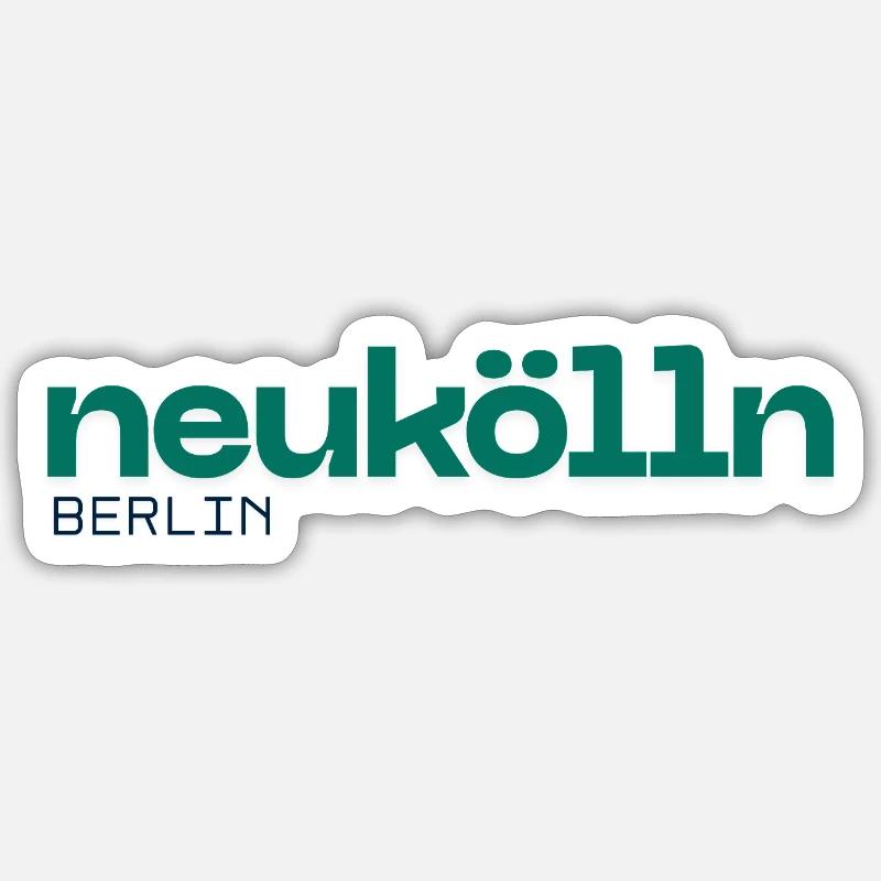 Berlin Neukölln - Beautiful, simple design - Sticker size S (10 x 10 cm) - white matte