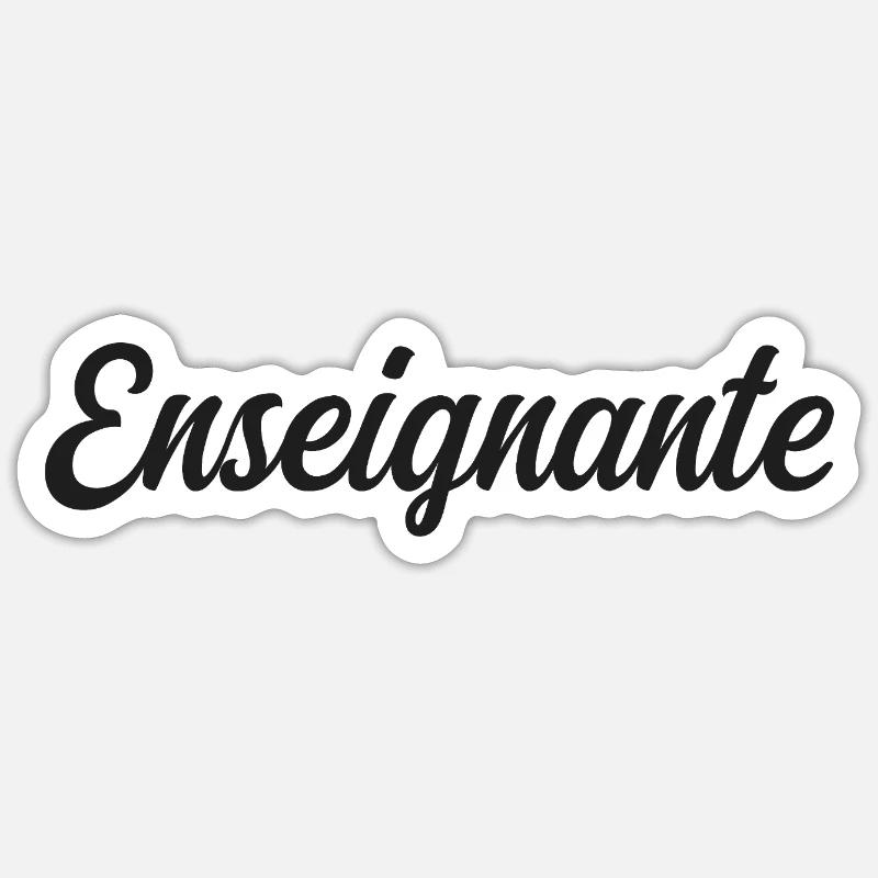 Bester Lehrer der Welt Schulbildung - Sticker Größe S (10 x 10 cm) - Mattweiß