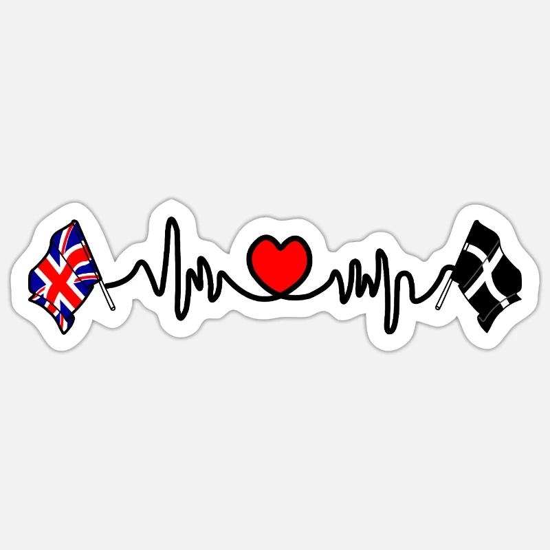 Cornwall & Great Britain Sticker size S (10 x 10 cm)