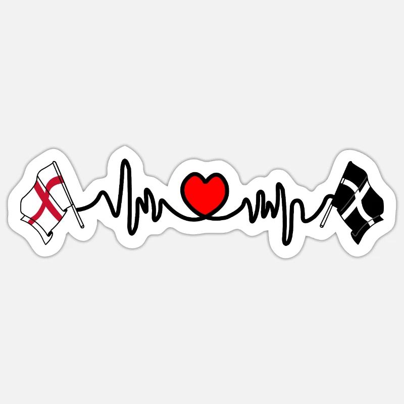 Cornouailles et Angleterre Sticker taille S (10 x 10 cm)