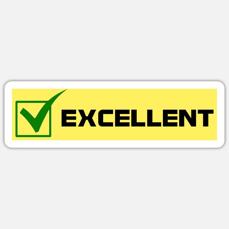 Excellente Sticker taille S (10 x 10 cm)
