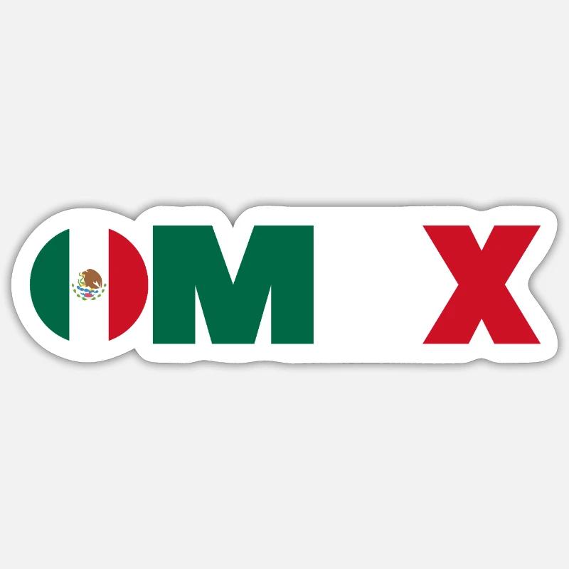 MÉXIQUE - Sticker taille S (10 x 10 cm) - blanc mat