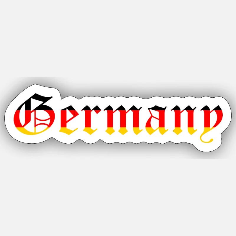 Germany - Sticker Größe S (10 x 10 cm) - Mattweiß
