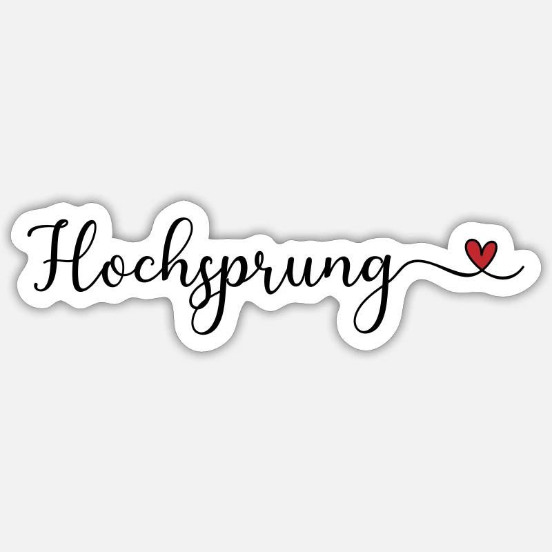 Hochsprung Sticker Größe S (10 x 10 cm)