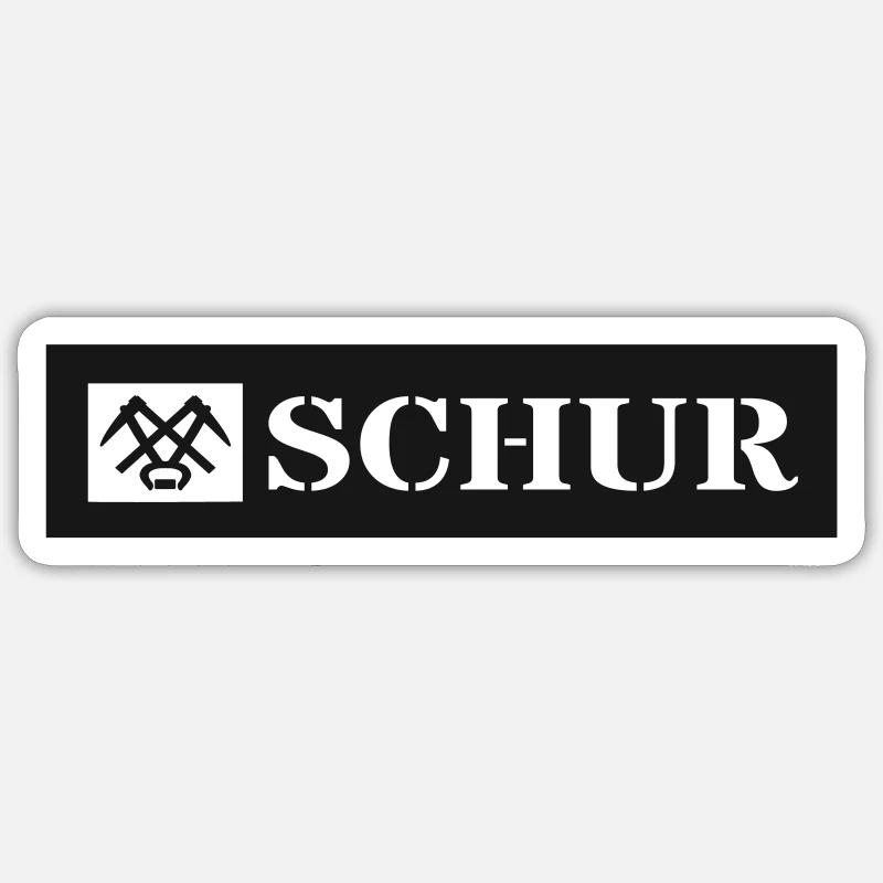 Schur oder Hallo im Siegerland, Farbe variabel! Sticker Größe S (10 x 10 cm)