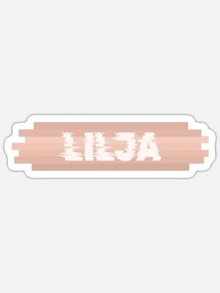 Geschenk für Lilja - Sticker Größe S (10 x 10 cm) - Mattweiß