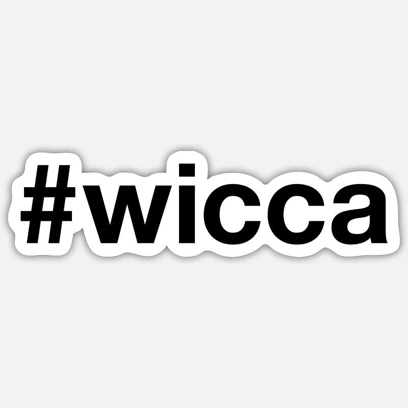WICCA Hashtag Pagan Sticker Größe S (10 x 10 cm)