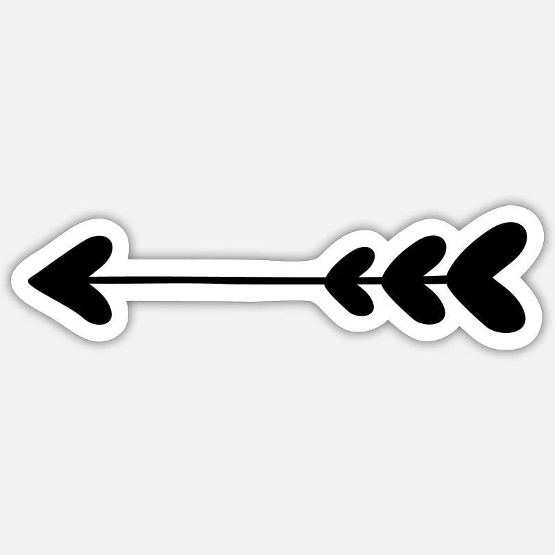 Flèche forme pour la Liebesbeweis Sticker taille S (10 x 10 cm)