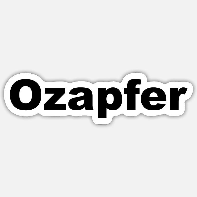 Ozapfer - Sticker Größe S (10 x 10 cm) - Mattweiß
