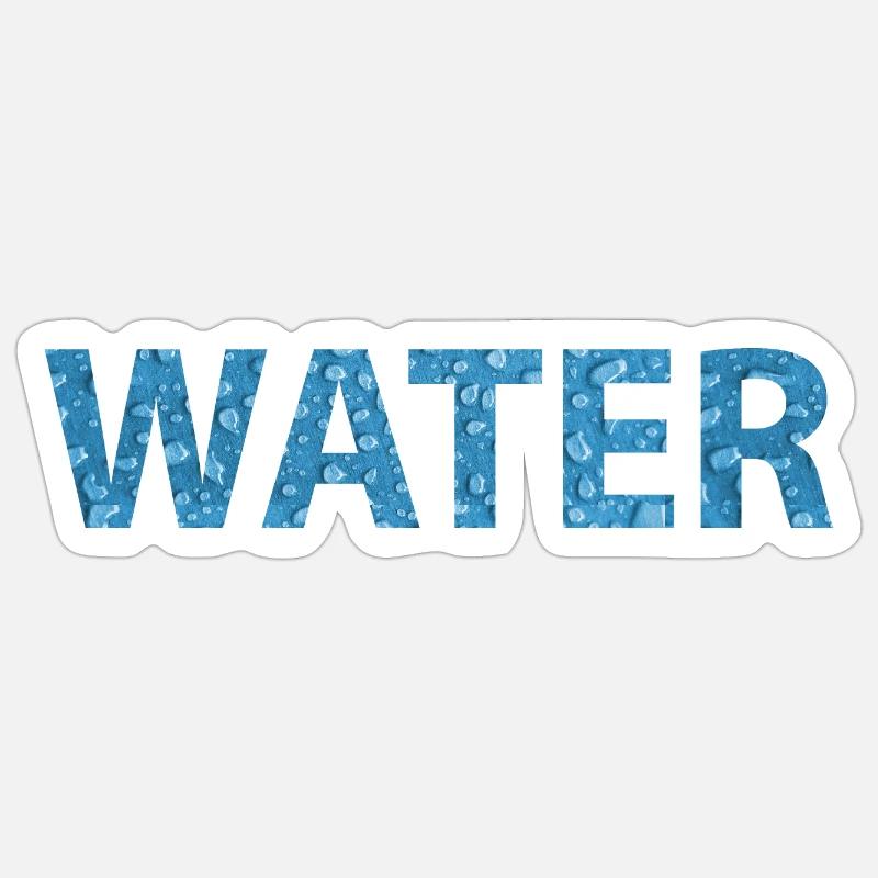 eau Sticker taille S (10 x 10 cm)