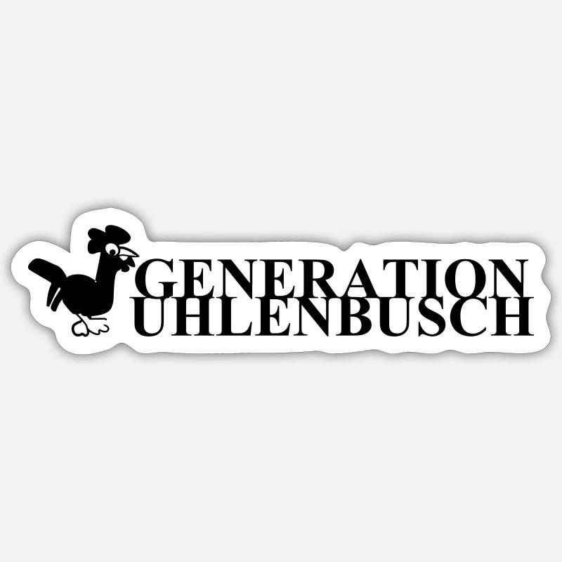Generation Uhlenbusch Sticker size S (10 x 10 cm)
