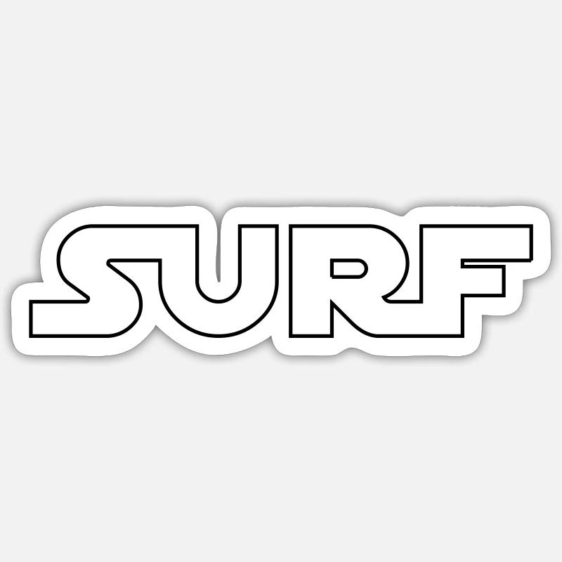 surf si fi Sticker size S (10 x 10 cm)