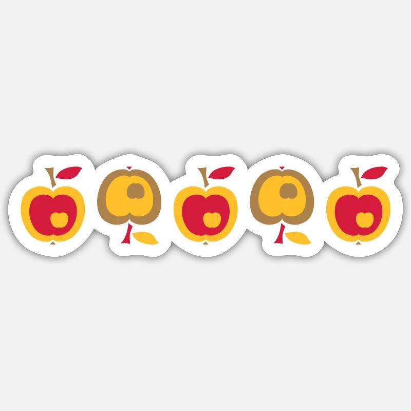 Apple - Sticker size S (10 x 10 cm) - white matte
