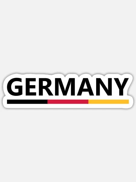 Germany - Sticker Größe S (10 x 10 cm) - Mattweiß