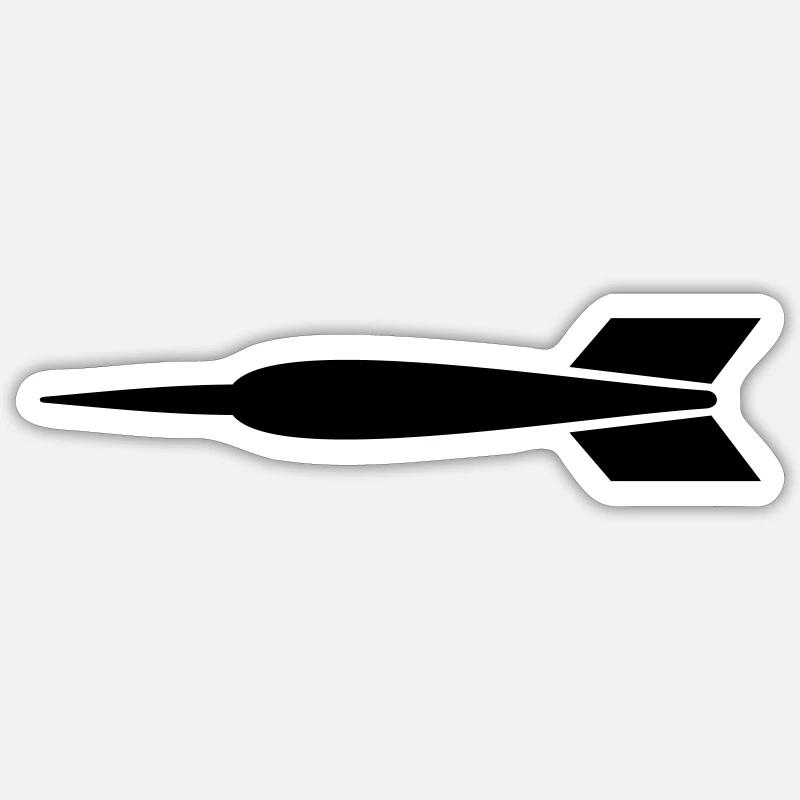 Fléchettes - bar - Sticker taille S (10 x 10 cm) - blanc mat