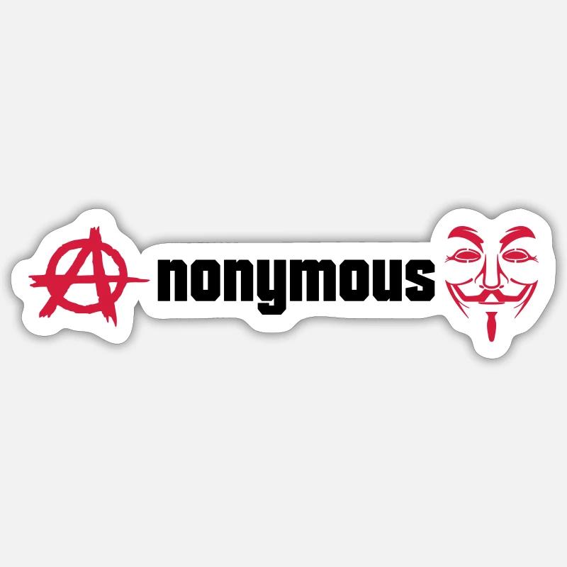 Anonymous Sticker Größe S (10 x 10 cm)