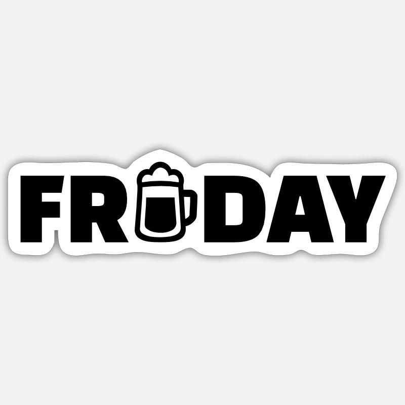 Friday Sticker size S (10 x 10 cm)