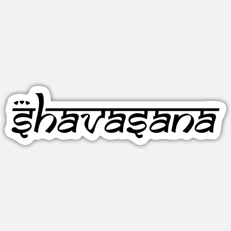 OM SHAVASANA Sticker size S (10 x 10 cm)