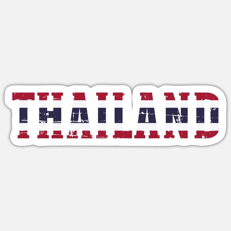 Thailand - Sticker size S (10 x 10 cm) - white matte