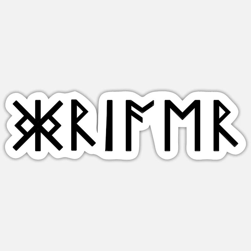 Warrior Runes Scripture Germanic Viking Celts Sticker size S (10 x 10 cm)