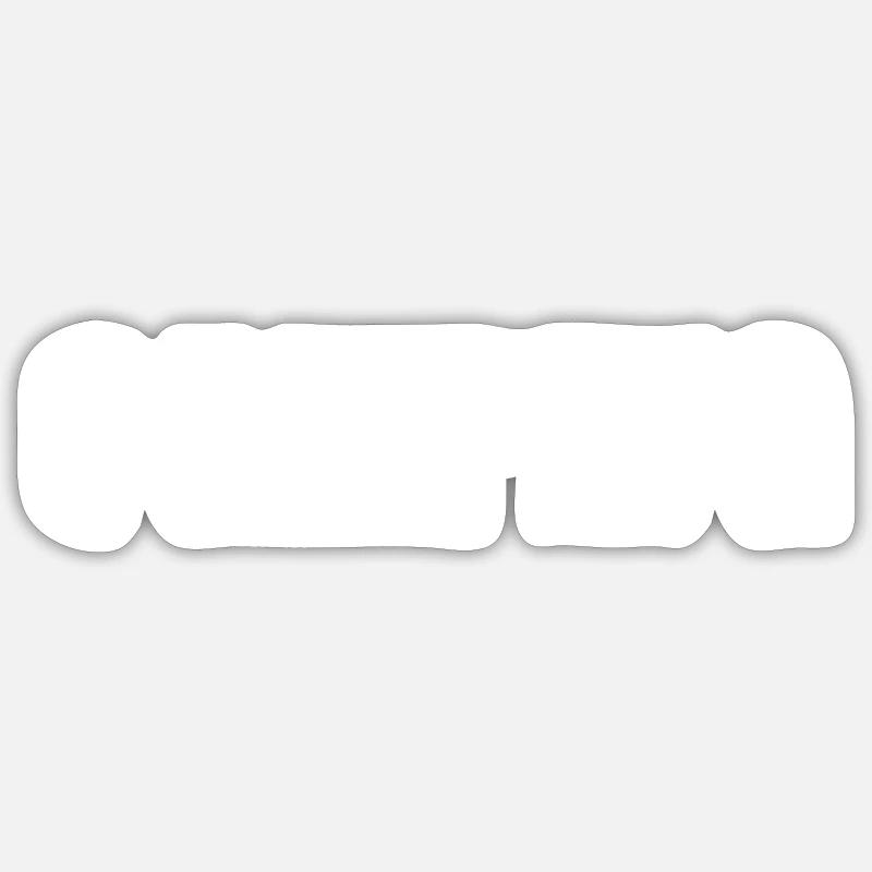 Camping-car - Sticker taille S (10 x 10 cm) - blanc mat