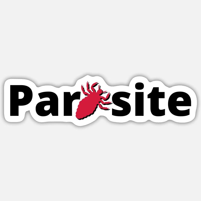 Parasite - Sticker size S (10 x 10 cm) - white matte