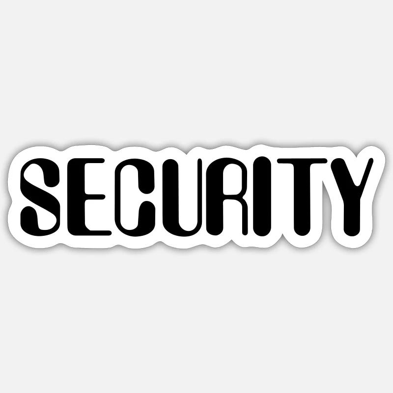 Sicherheit - Security Sticker Größe S (10 x 10 cm)