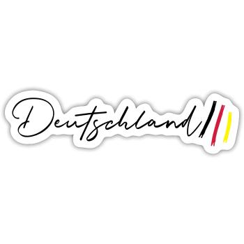 Germany Football - Sticker size S (10 x 10 cm) - white matte - Front