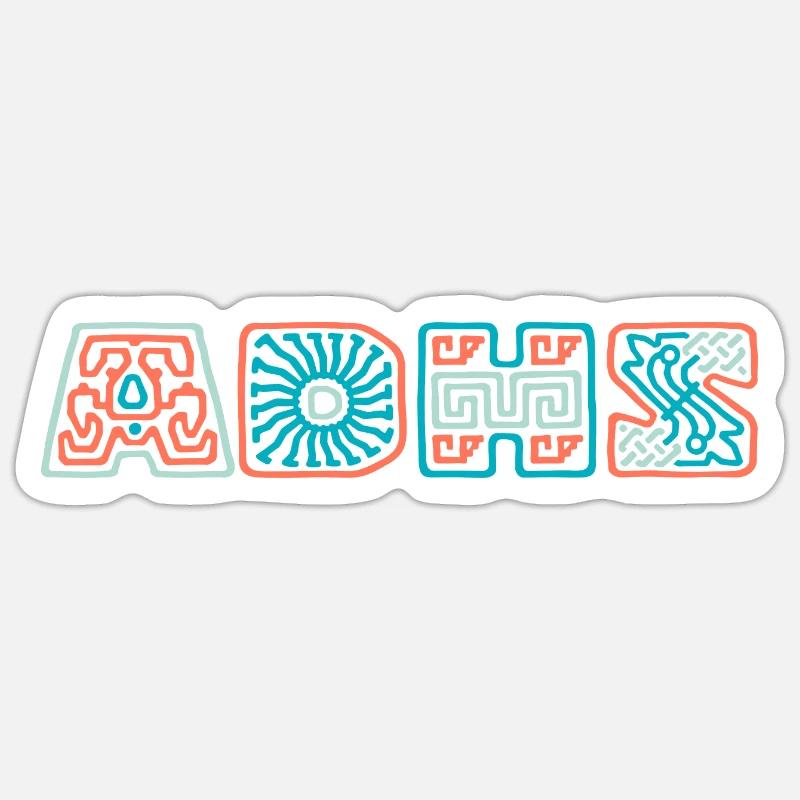 ADHD Sticker size S (10 x 10 cm)
