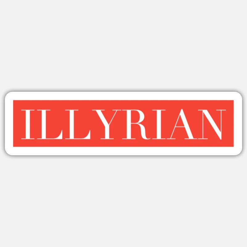 Illyrian - Sticker size S (10 x 10 cm) - white matte