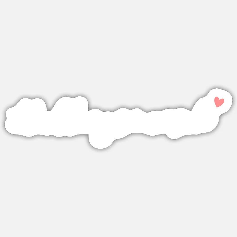 lieblingsmensch 01 - Sticker Größe S (10 x 10 cm) - Mattweiß