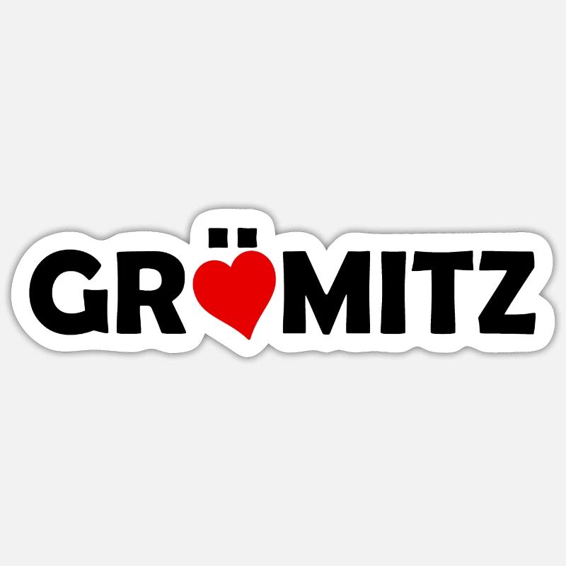 Grömitz - Ostsee - Schleswig Holstein - Ostseebad - Sticker Größe S (10 x 10 cm) - Mattweiß