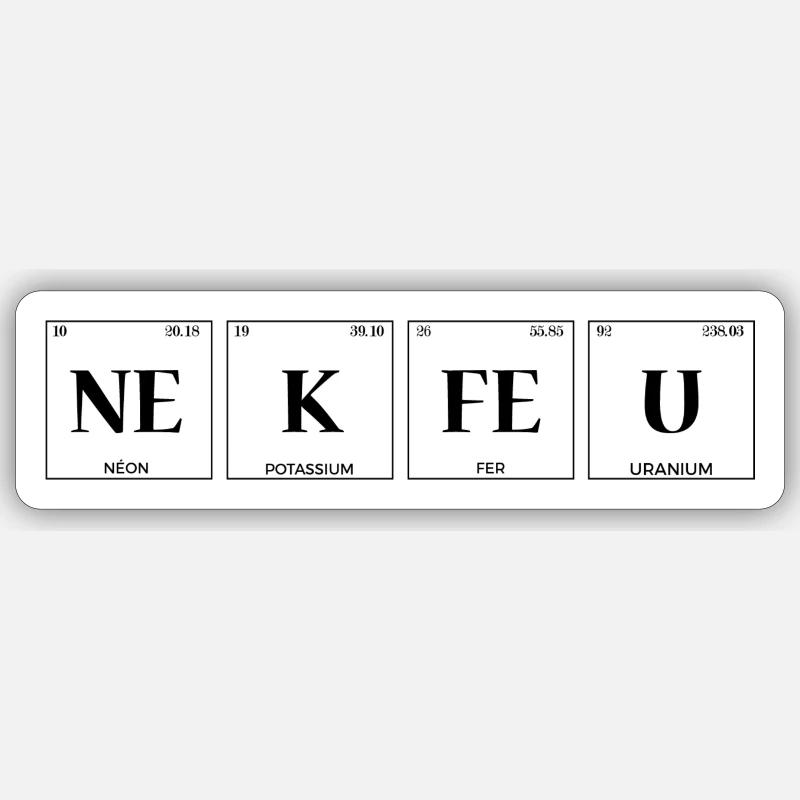 NEKFEU Geek 2 Sticker taille S (10 x 10 cm)