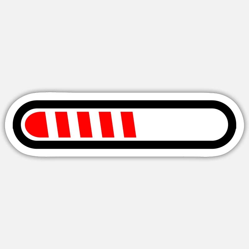Loading bar vector loaded Loading Design 001 Sticker size S (10 x 10 cm)