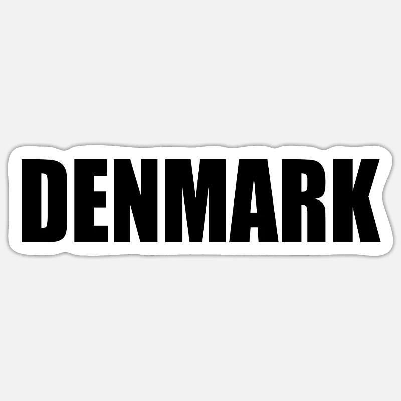 Danemark Sticker taille S (10 x 10 cm)