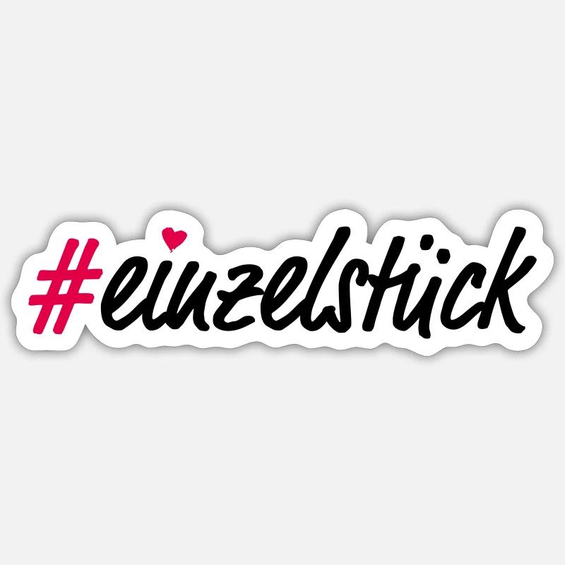 Einzelstück - Sticker Größe S (10 x 10 cm) - Mattweiß