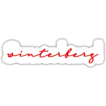 Sauerland Winterberg - Sticker Größe S (10 x 10 cm) - Mattweiß - Vorne