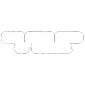 Pas ce genre de médecin - Drôle de médecin médecin - Sticker taille S (10 x 10 cm) - blanc mat - Devant