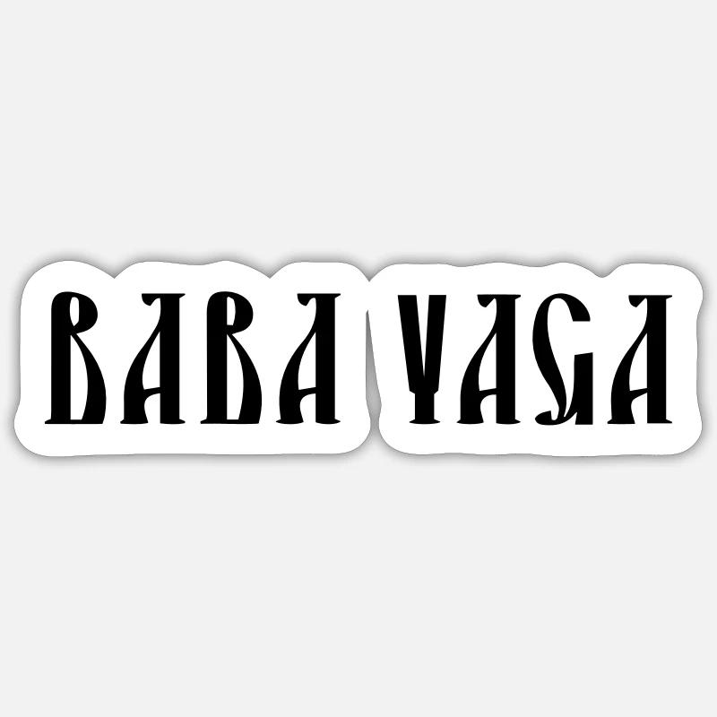 Baba Yaga Sticker Größe S (10 x 10 cm)