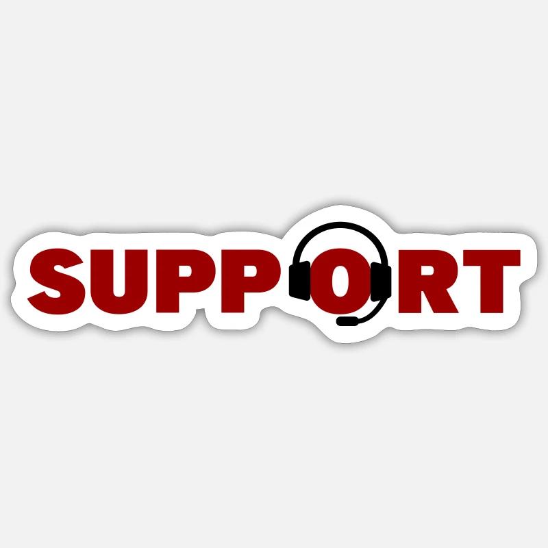 Casque d’assistance - Sticker taille S (10 x 10 cm) - blanc mat